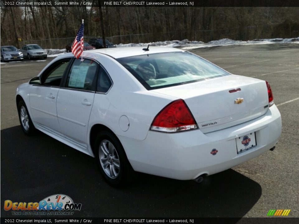 2012 Chevrolet Impala LS Summit White / Gray Photo #9