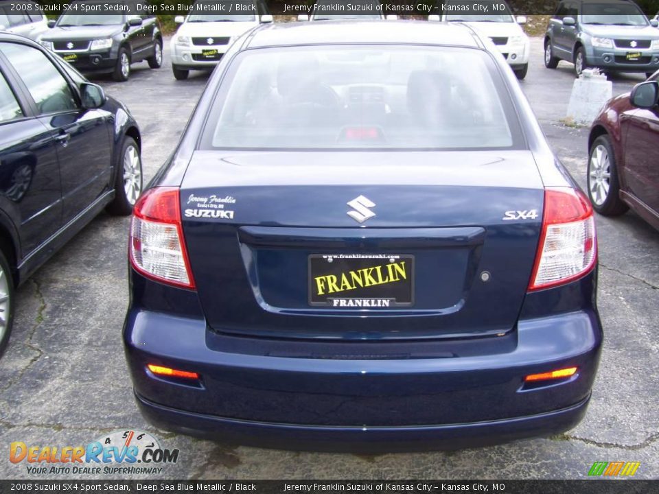 2008 Suzuki SX4 Sport Sedan Deep Sea Blue Metallic / Black Photo #3