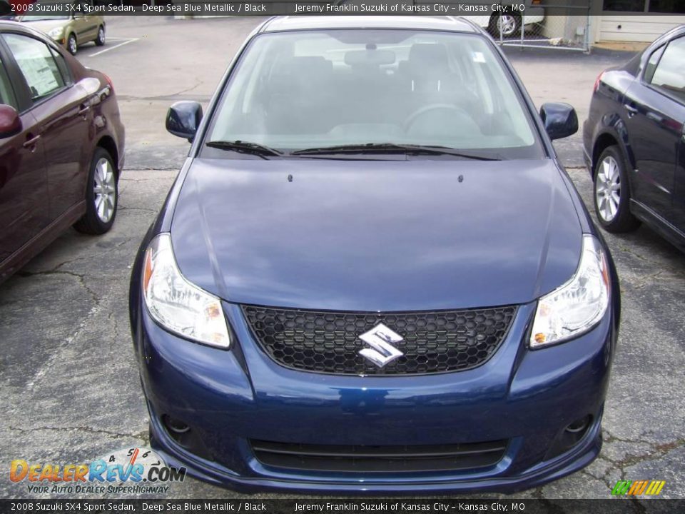 2008 Suzuki SX4 Sport Sedan Deep Sea Blue Metallic / Black Photo #6