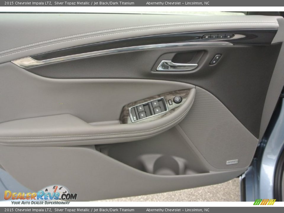 2015 Chevrolet Impala LTZ Silver Topaz Metallic / Jet Black/Dark Titanium Photo #9