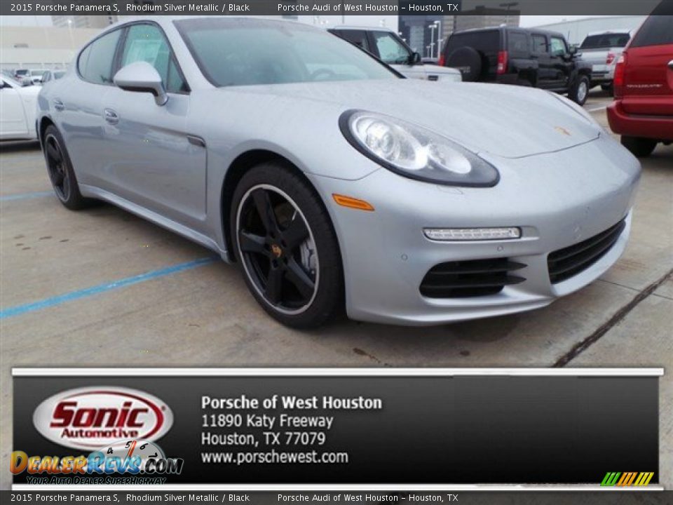 2015 Porsche Panamera S Rhodium Silver Metallic / Black Photo #1