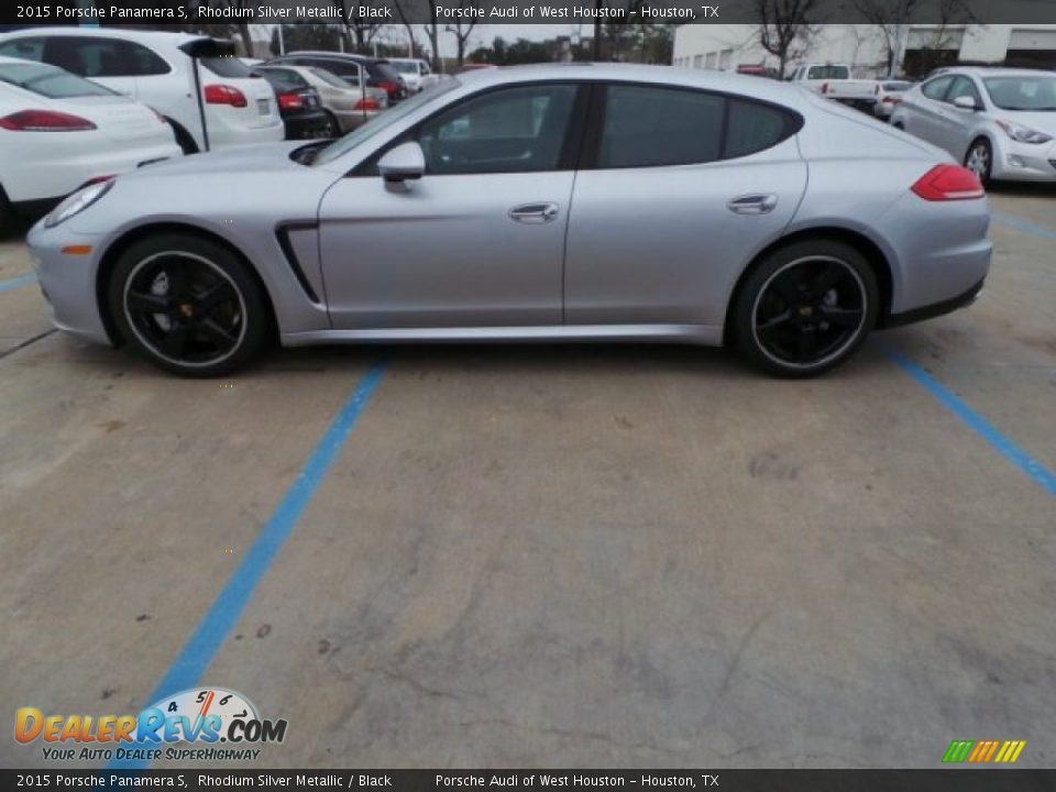 2015 Porsche Panamera S Rhodium Silver Metallic / Black Photo #4