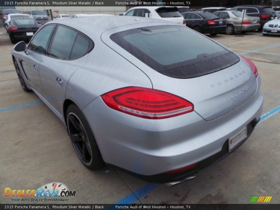 2015 Porsche Panamera S Rhodium Silver Metallic / Black Photo #5