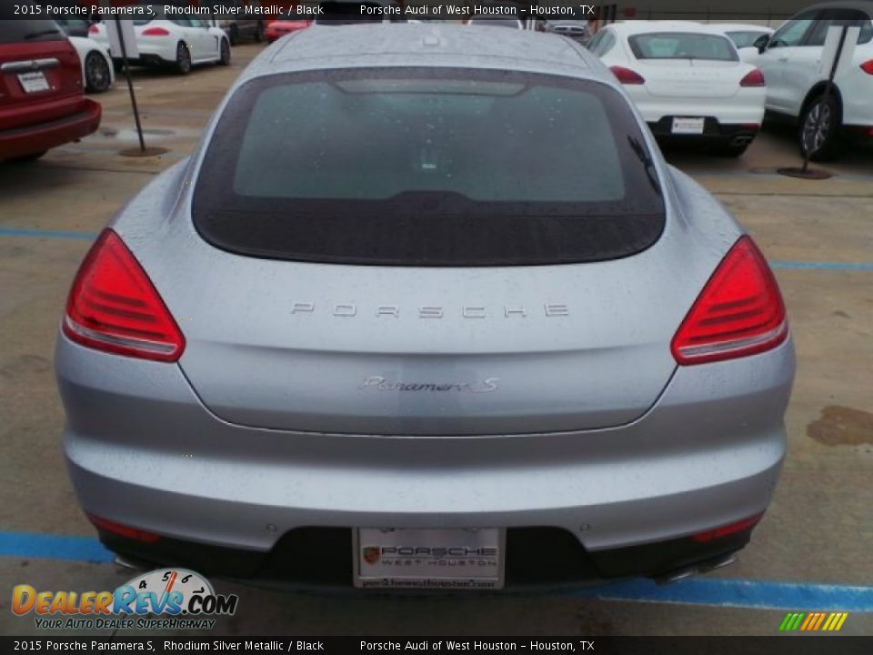 2015 Porsche Panamera S Rhodium Silver Metallic / Black Photo #6