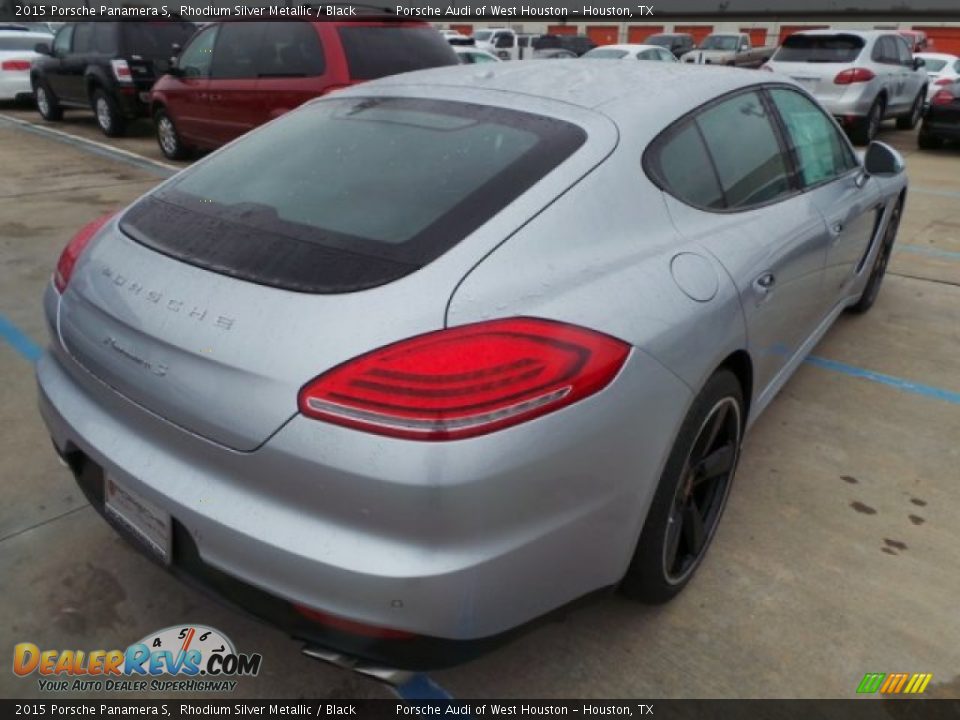 2015 Porsche Panamera S Rhodium Silver Metallic / Black Photo #7