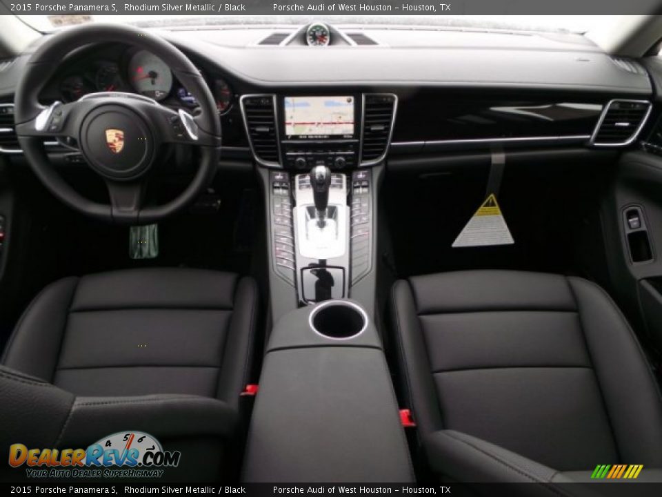 2015 Porsche Panamera S Rhodium Silver Metallic / Black Photo #25