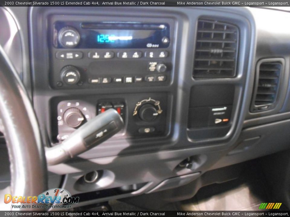 2003 Chevrolet Silverado 1500 LS Extended Cab 4x4 Arrival Blue Metallic / Dark Charcoal Photo #11