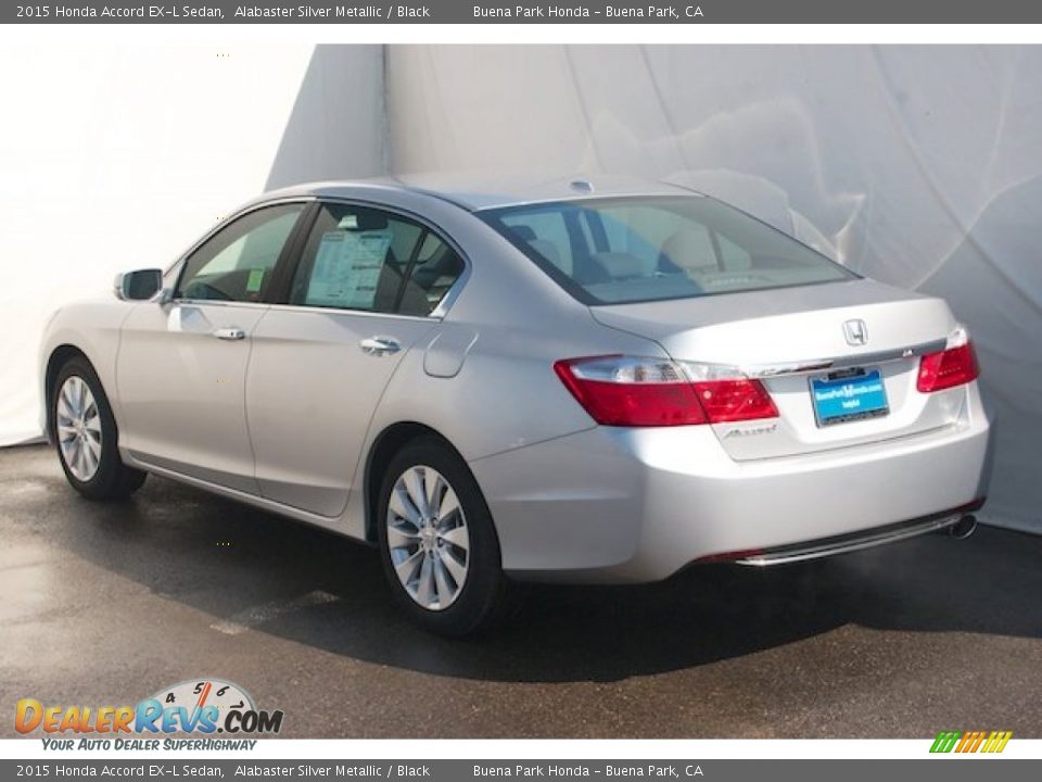 2015 Honda Accord EX-L Sedan Alabaster Silver Metallic / Black Photo #5