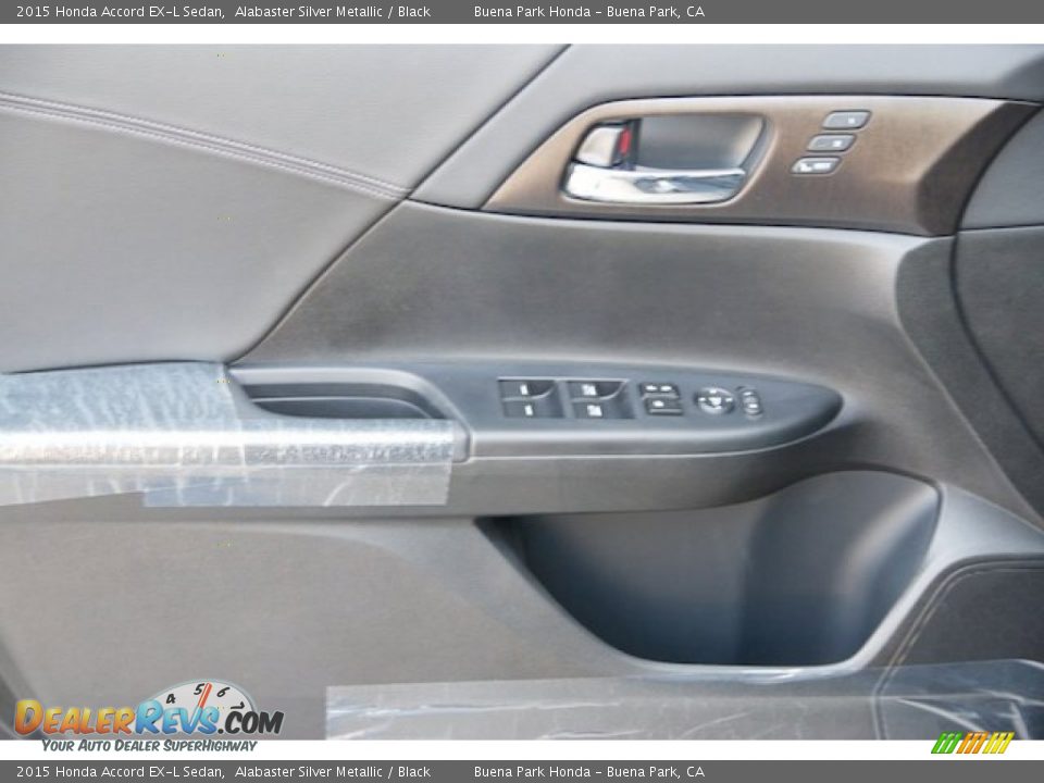2015 Honda Accord EX-L Sedan Alabaster Silver Metallic / Black Photo #8