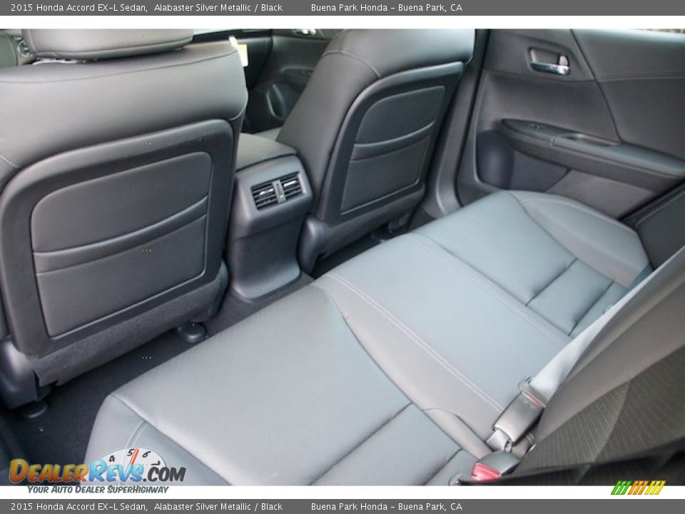 2015 Honda Accord EX-L Sedan Alabaster Silver Metallic / Black Photo #13