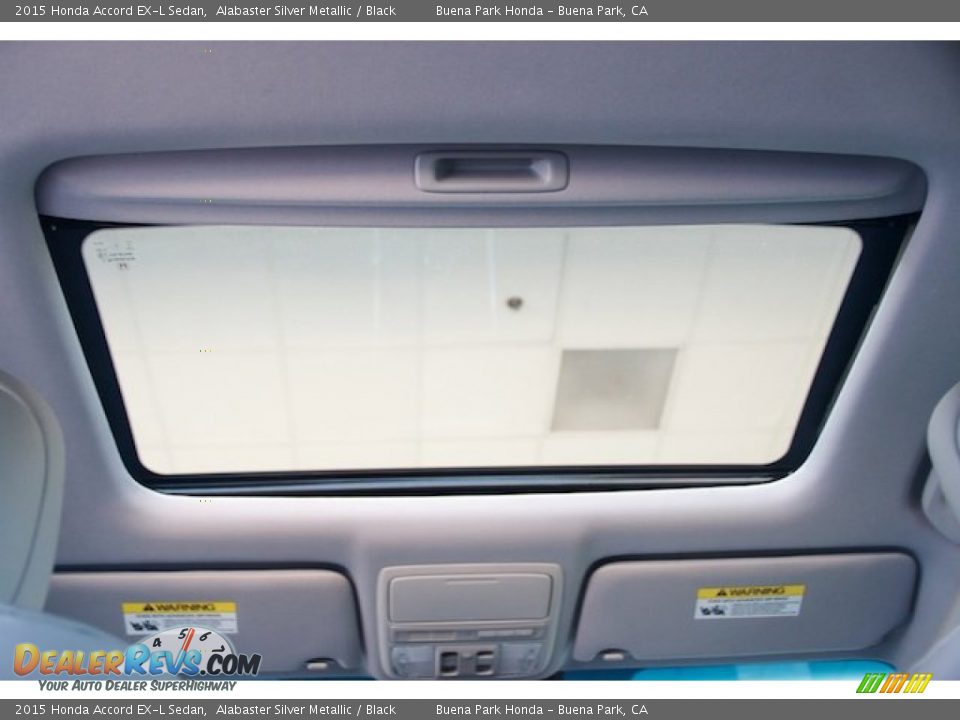 2015 Honda Accord EX-L Sedan Alabaster Silver Metallic / Black Photo #15