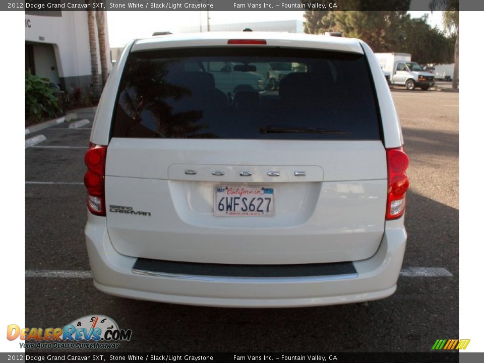 2012 Dodge Grand Caravan SXT Stone White / Black/Light Graystone Photo #6