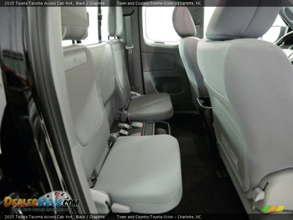 Rear Seat of 2015 Toyota Tacoma Access Cab 4x4 Photo #15