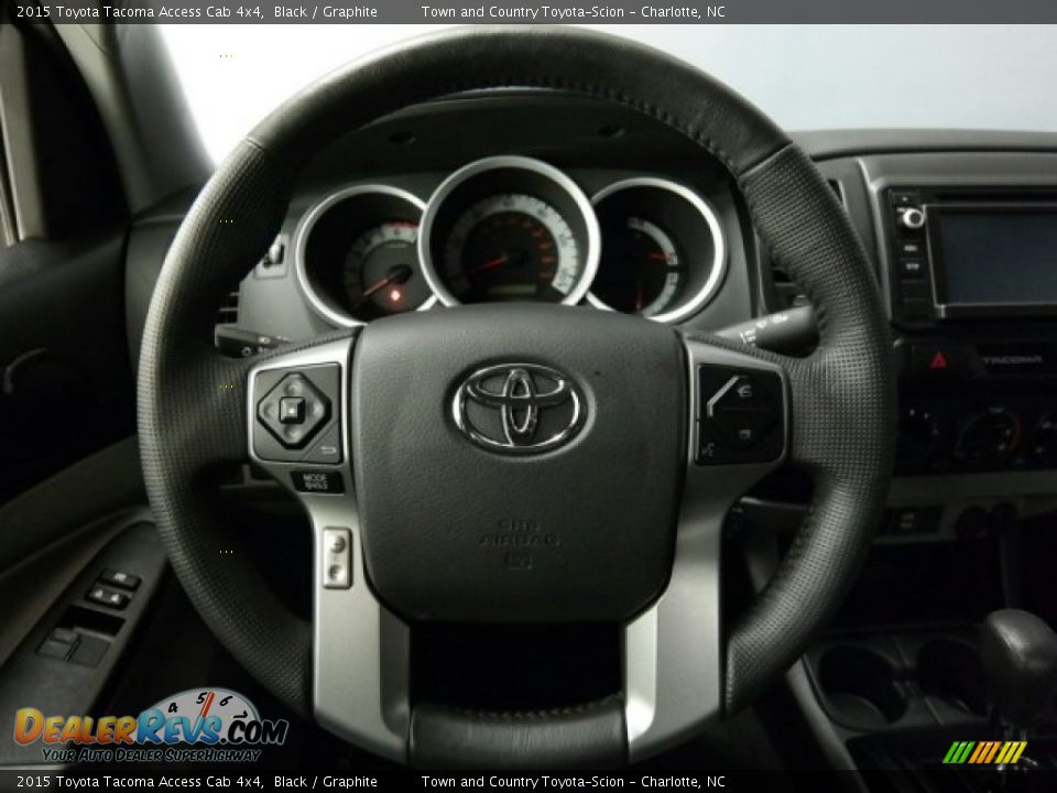 2015 Toyota Tacoma Access Cab 4x4 Steering Wheel Photo #21