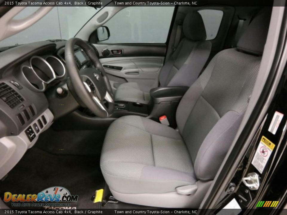 Front Seat of 2015 Toyota Tacoma Access Cab 4x4 Photo #28