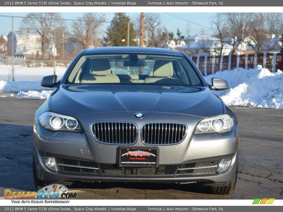 2012 BMW 5 Series 528i xDrive Sedan Space Gray Metallic / Venetian Beige Photo #2