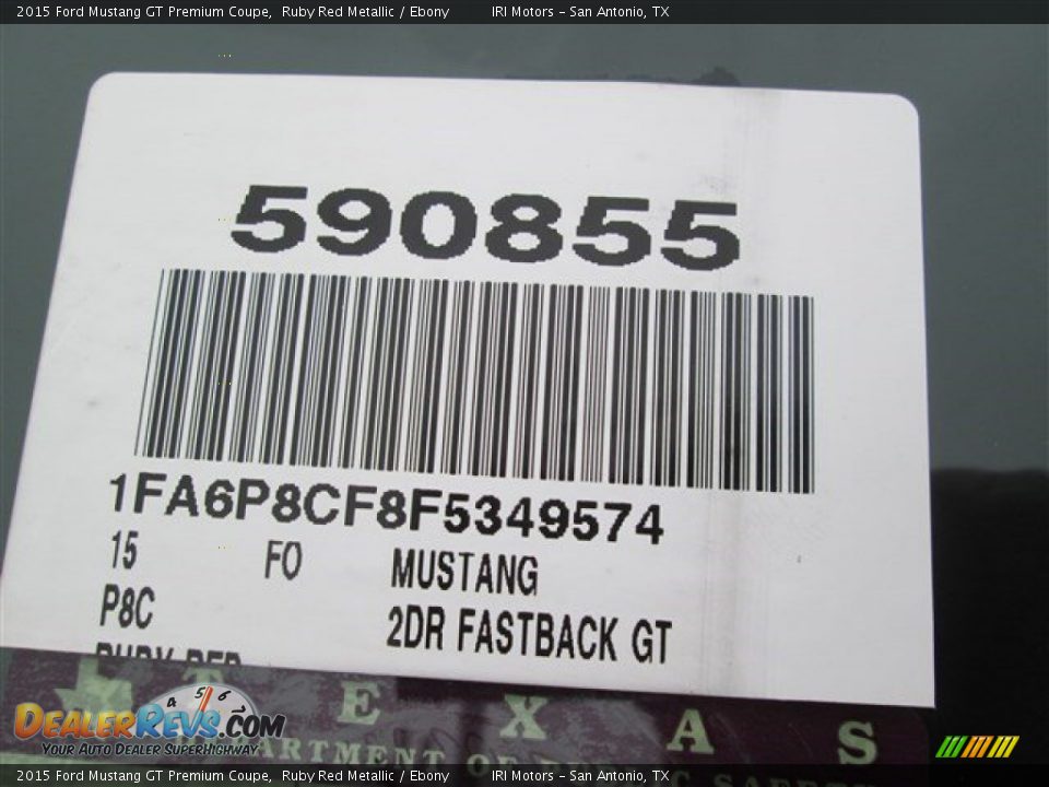 2015 Ford Mustang GT Premium Coupe Ruby Red Metallic / Ebony Photo #1