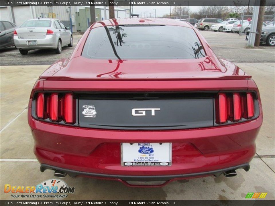 2015 Ford Mustang GT Premium Coupe Ruby Red Metallic / Ebony Photo #10