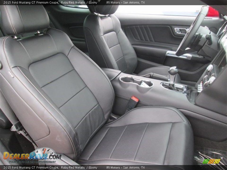 2015 Ford Mustang GT Premium Coupe Ruby Red Metallic / Ebony Photo #13
