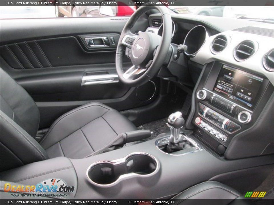2015 Ford Mustang GT Premium Coupe Ruby Red Metallic / Ebony Photo #14