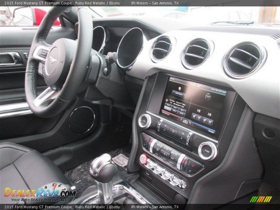 2015 Ford Mustang GT Premium Coupe Ruby Red Metallic / Ebony Photo #15