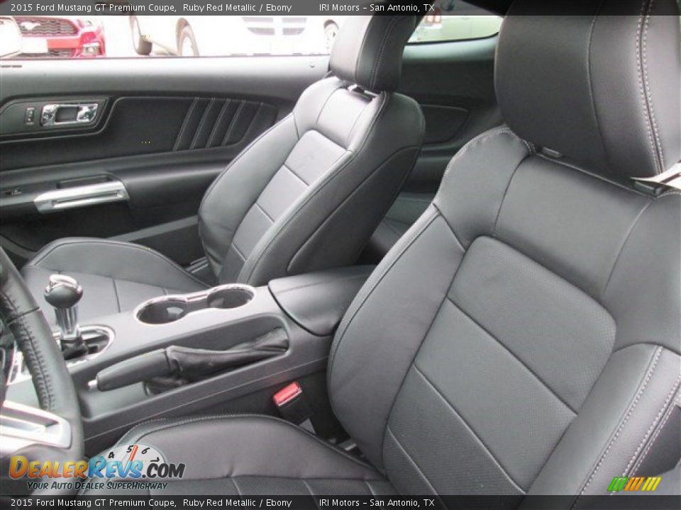 2015 Ford Mustang GT Premium Coupe Ruby Red Metallic / Ebony Photo #17