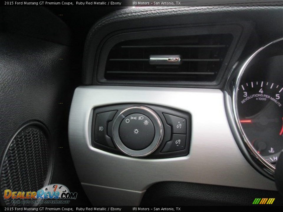 2015 Ford Mustang GT Premium Coupe Ruby Red Metallic / Ebony Photo #19