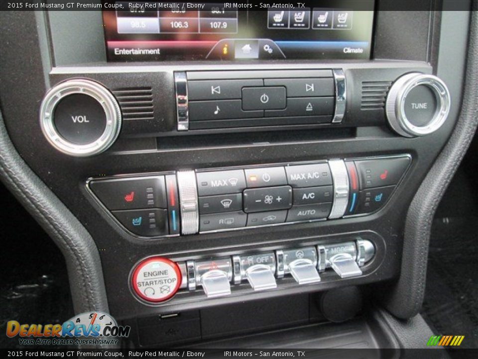 2015 Ford Mustang GT Premium Coupe Ruby Red Metallic / Ebony Photo #22