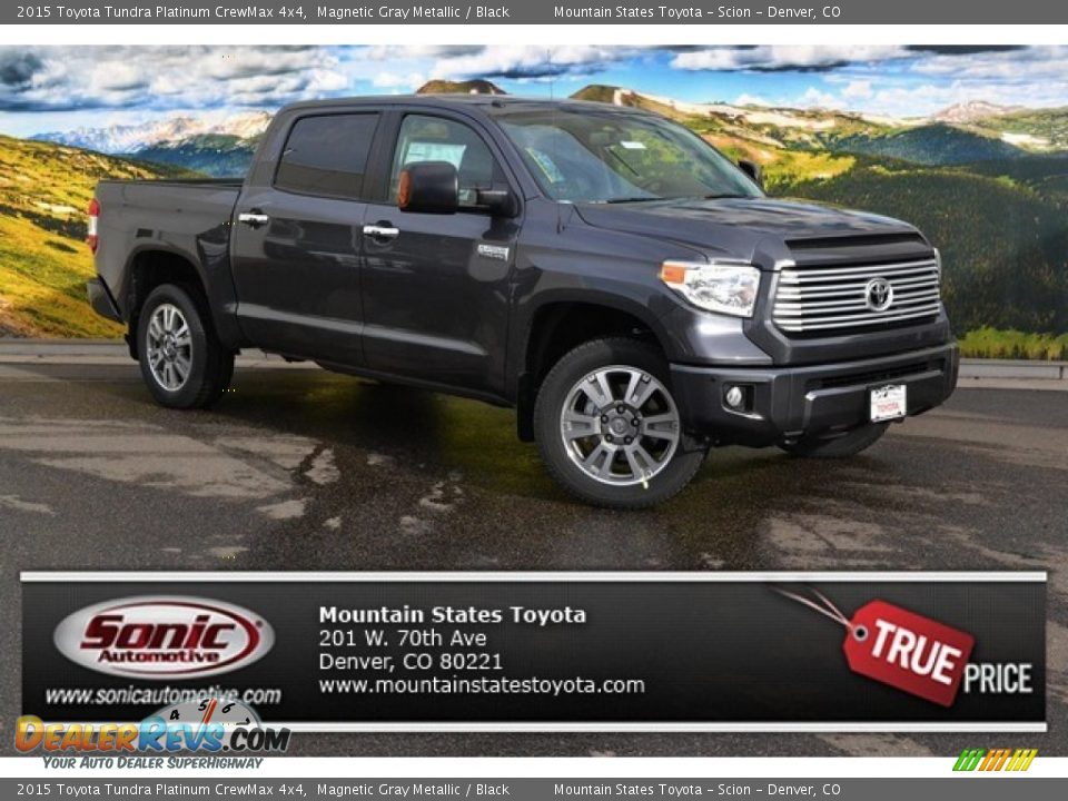2015 Toyota Tundra Platinum CrewMax 4x4 Magnetic Gray Metallic / Black Photo #1