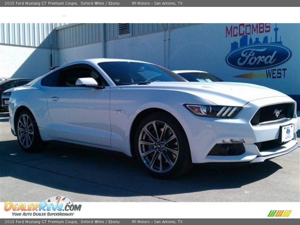 2015 Ford Mustang GT Premium Coupe Oxford White / Ebony Photo #1