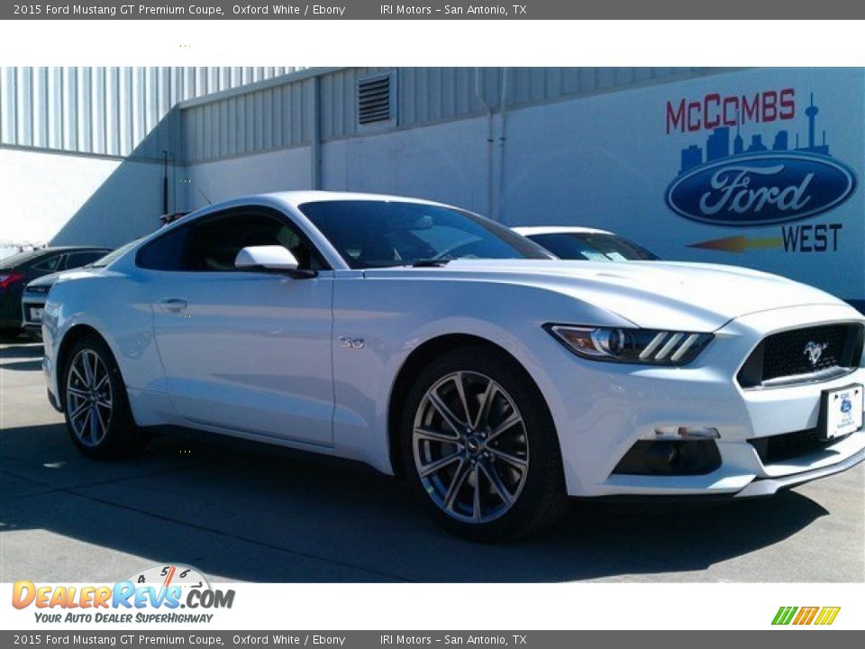 2015 Ford Mustang GT Premium Coupe Oxford White / Ebony Photo #2