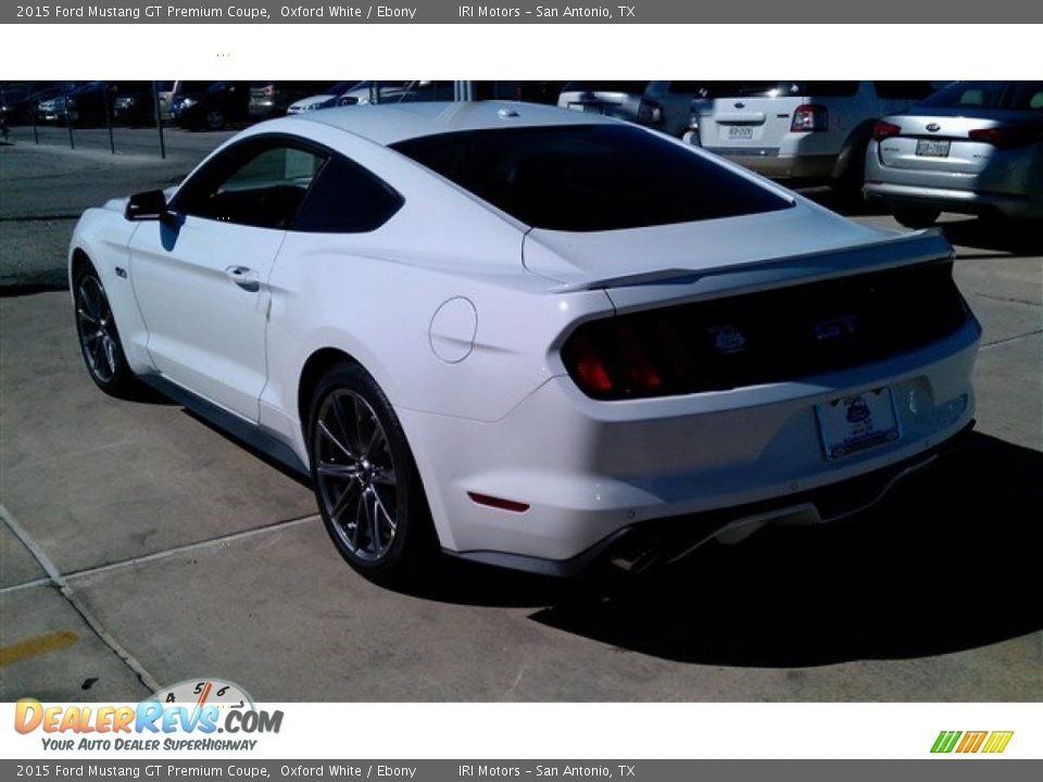 2015 Ford Mustang GT Premium Coupe Oxford White / Ebony Photo #10