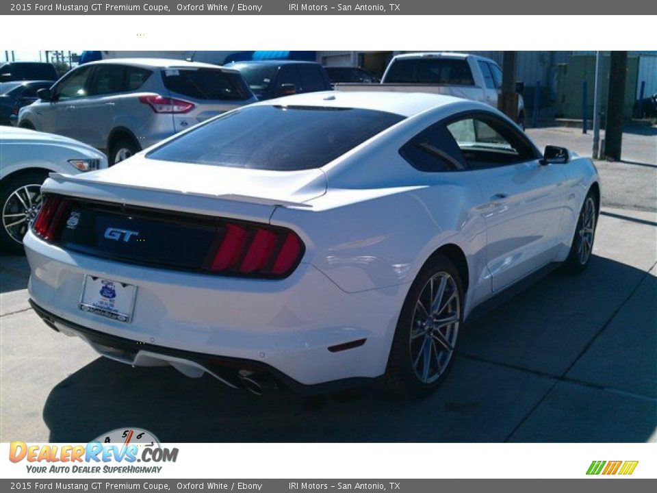 2015 Ford Mustang GT Premium Coupe Oxford White / Ebony Photo #12