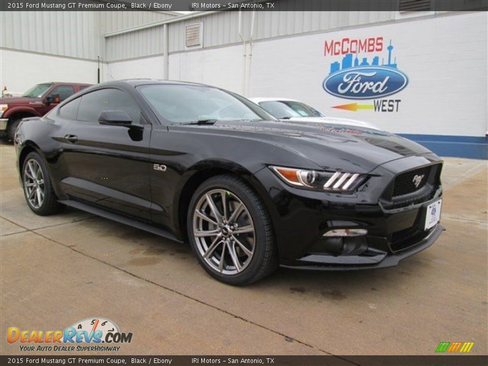 2015 Ford Mustang GT Premium Coupe Black / Ebony Photo #2