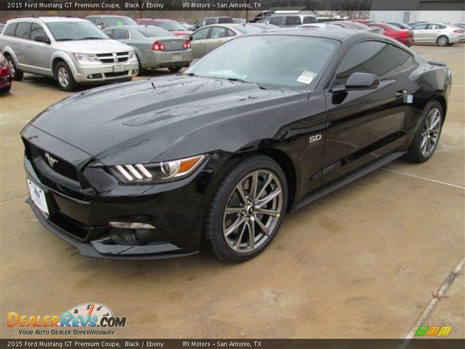 2015 Ford Mustang GT Premium Coupe Black / Ebony Photo #6