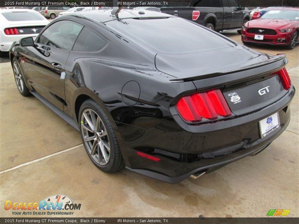 2015 Ford Mustang GT Premium Coupe Black / Ebony Photo #8