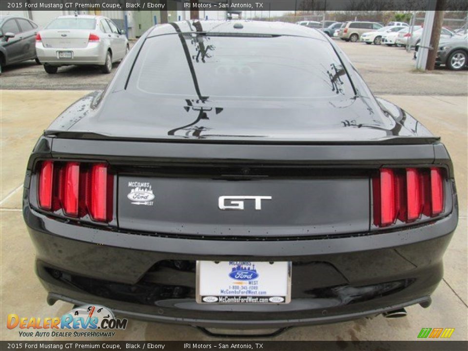 2015 Ford Mustang GT Premium Coupe Black / Ebony Photo #9