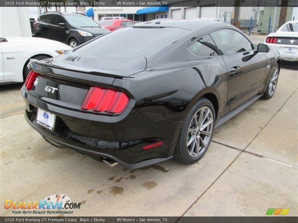 2015 Ford Mustang GT Premium Coupe Black / Ebony Photo #10