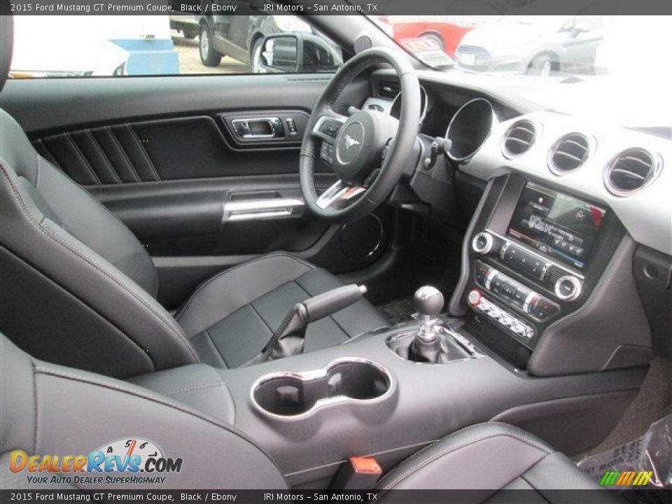 2015 Ford Mustang GT Premium Coupe Black / Ebony Photo #13