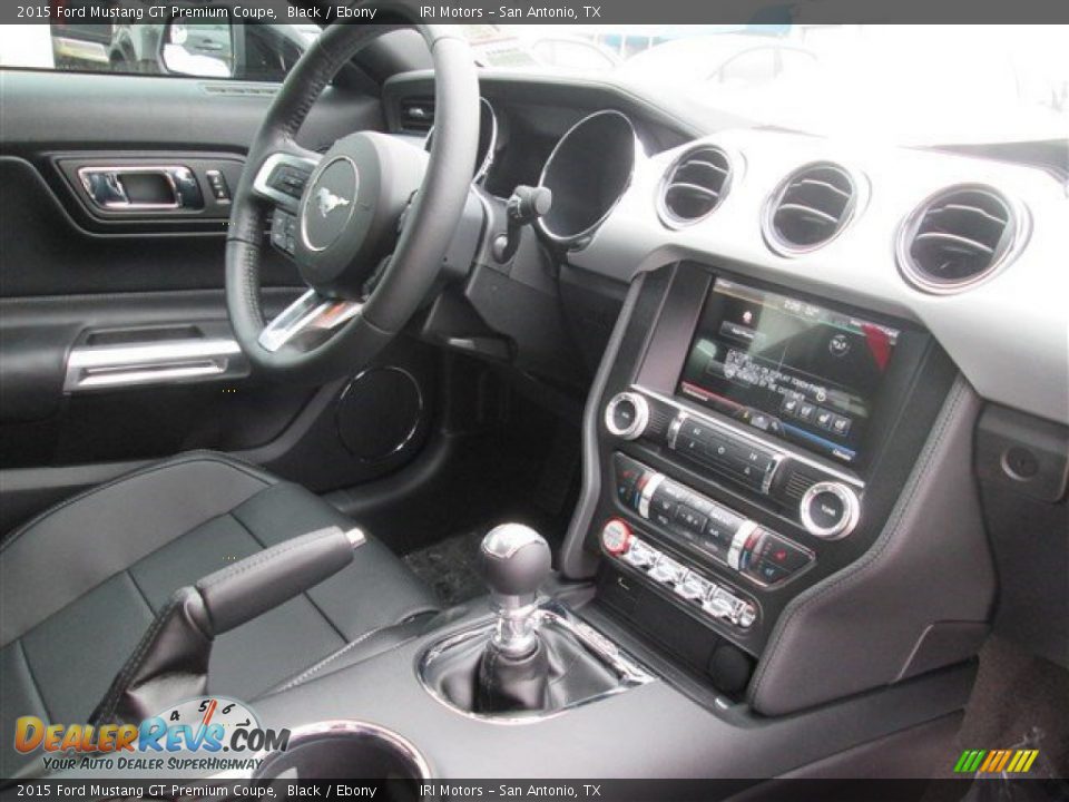2015 Ford Mustang GT Premium Coupe Black / Ebony Photo #14