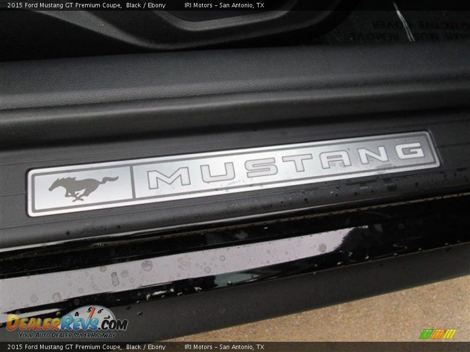 2015 Ford Mustang GT Premium Coupe Black / Ebony Photo #15