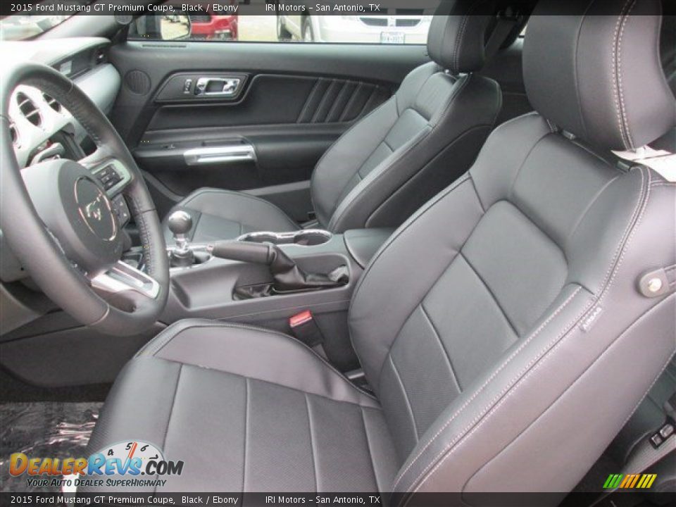 2015 Ford Mustang GT Premium Coupe Black / Ebony Photo #16