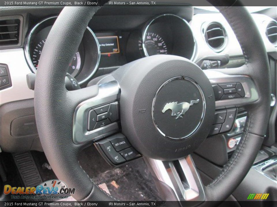 2015 Ford Mustang GT Premium Coupe Black / Ebony Photo #18