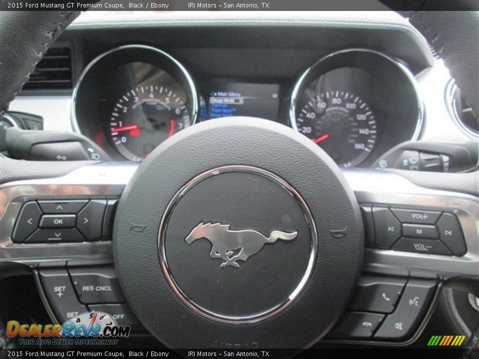 2015 Ford Mustang GT Premium Coupe Black / Ebony Photo #20