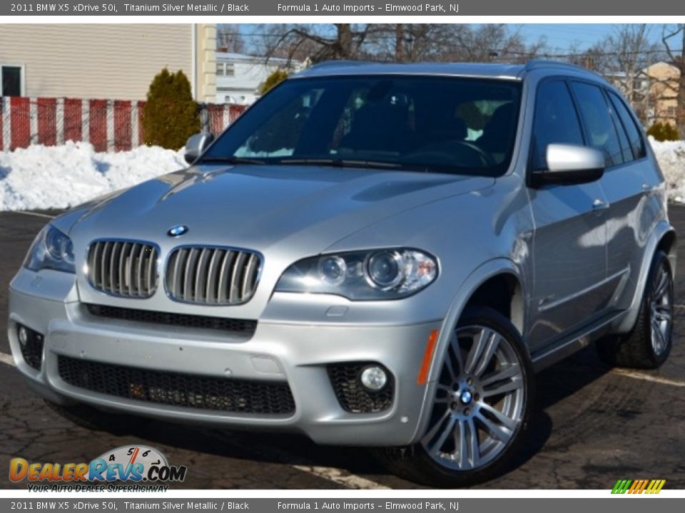 2011 BMW X5 xDrive 50i Titanium Silver Metallic / Black Photo #1
