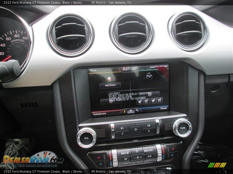 2015 Ford Mustang GT Premium Coupe Black / Ebony Photo #21