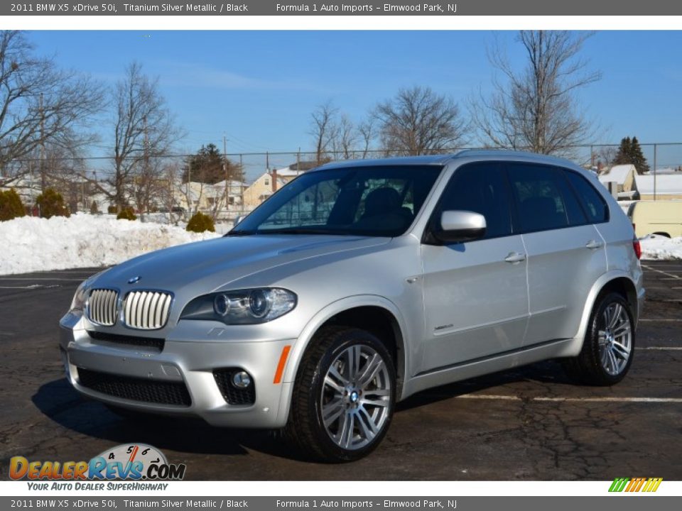 2011 BMW X5 xDrive 50i Titanium Silver Metallic / Black Photo #3