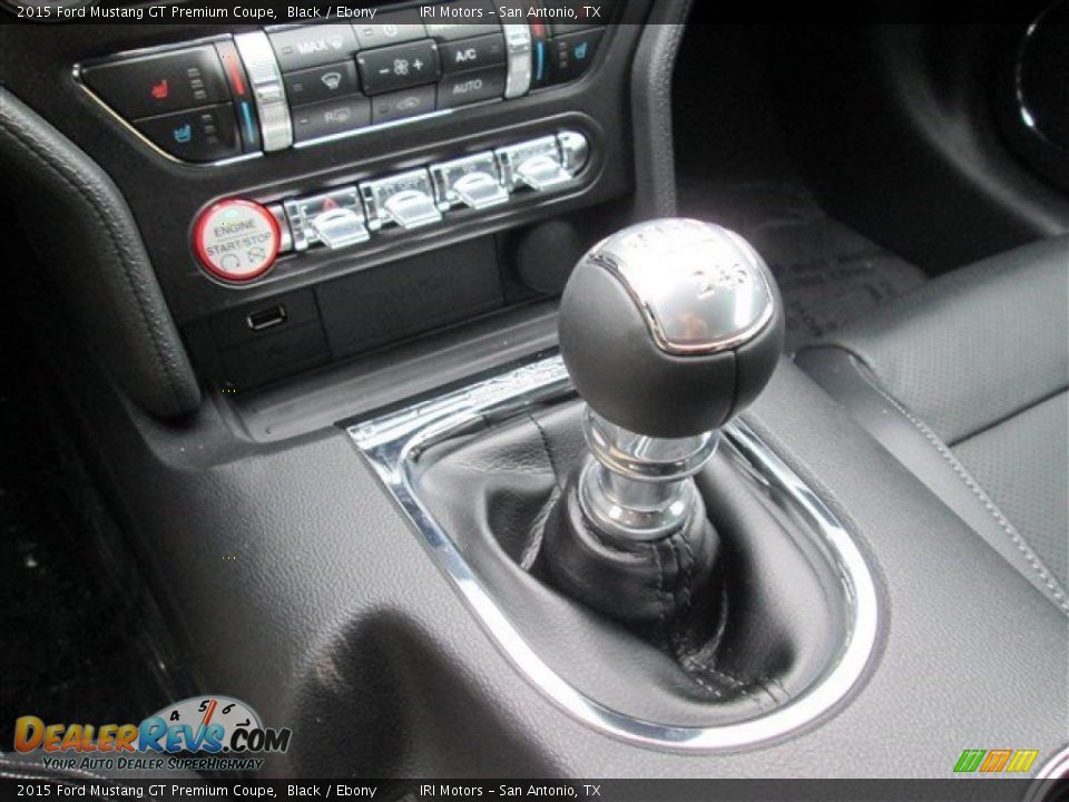 2015 Ford Mustang GT Premium Coupe Black / Ebony Photo #23