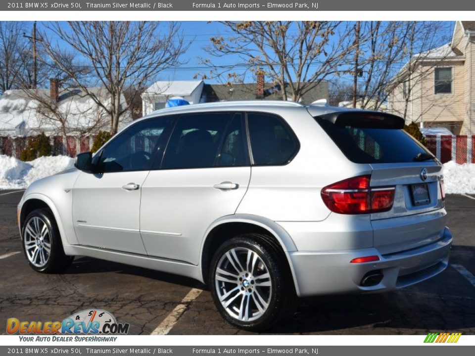 2011 BMW X5 xDrive 50i Titanium Silver Metallic / Black Photo #5