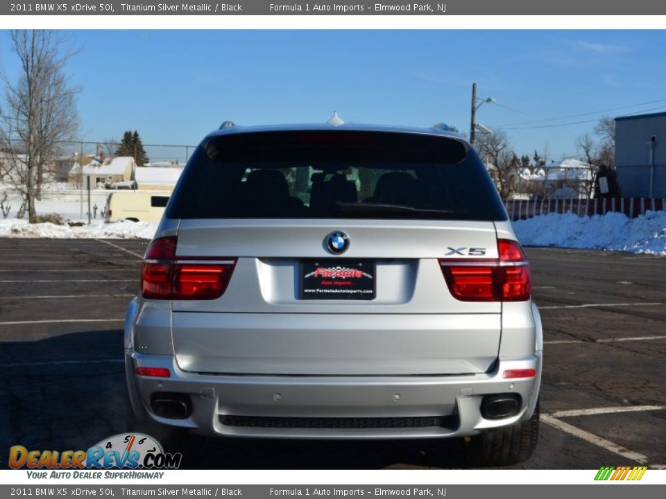 2011 BMW X5 xDrive 50i Titanium Silver Metallic / Black Photo #6